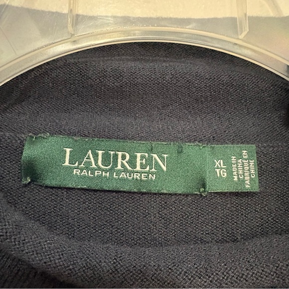 Ralph Lauren Navy and White Striped Sweater - Picture 2 of 10